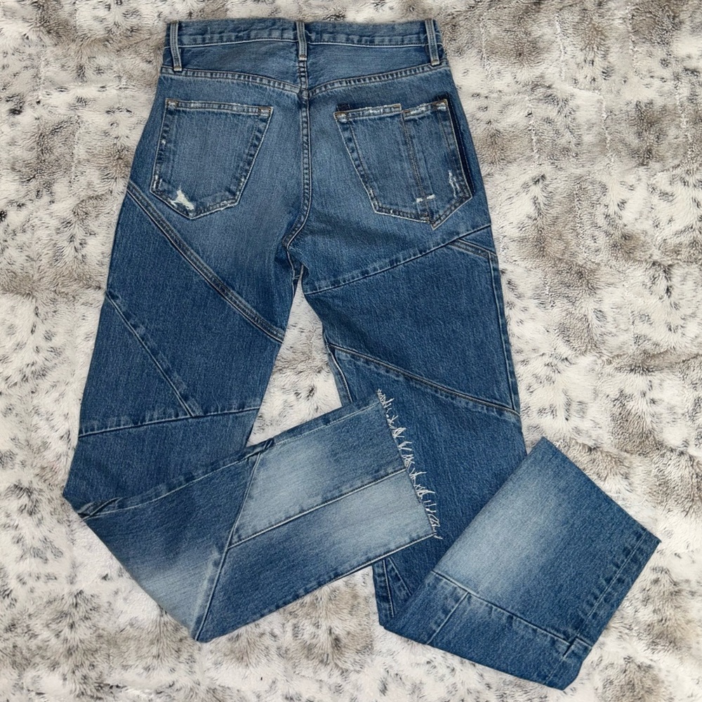 🆕 NWT Frame Denim | Le Hollywood Straight Mix Sarbonne | Size 26 - Picture 11 of 16